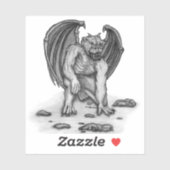 Golem Gargoyle Aufkleber (Blatt)