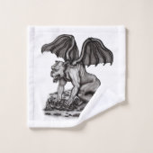 Golem Gargoyle Badhandtuch Set (Waschlappen)