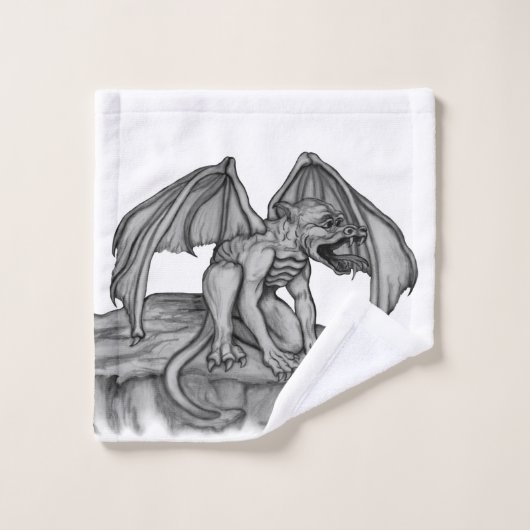 Golem Gargoyle Badhandtuch Set (Waschlappen)