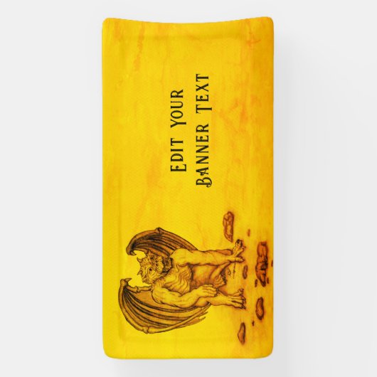 Golem Gargoyle Banner (Vertikal)