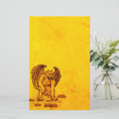 Golem Gargoyle Briefpapier (Stehend Vorderseite)