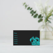 Golem Gargoyle Business Card Visitenkarte (Stehend Vorderseite)