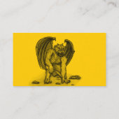 Golem Gargoyle Business Card Visitenkarte (Rückseite)