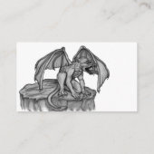 Golem Gargoyle Business Card Visitenkarte (Rückseite)