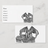 Golem Gargoyle Business Card Visitenkarte (Vorne/Hinten)