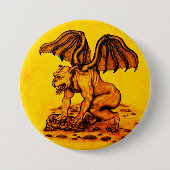 Golem Gargoyle Button (Vorderseite)