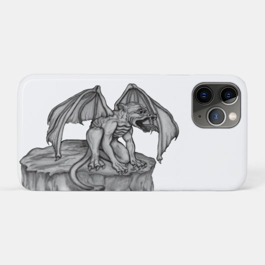 Golem Gargoyle Case-Mate iPhone Hülle (Rückseite (Horizontal))