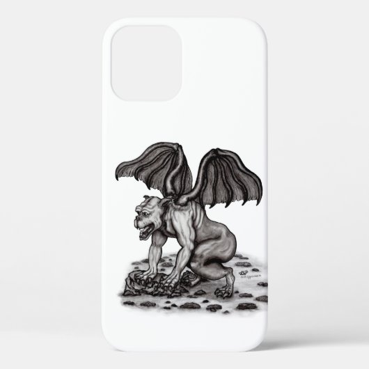 Golem Gargoyle Case-Mate iPhone Hülle (Rückseite)
