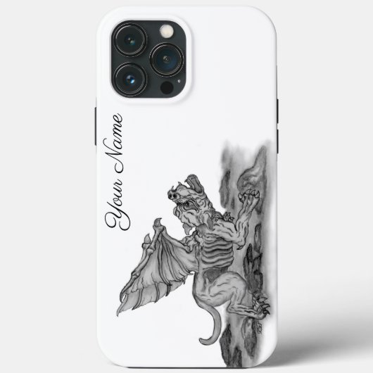 Golem Gargoyle Case-Mate iPhone Hülle (Rückseite)