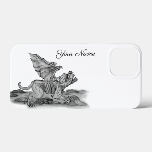 Golem Gargoyle Case-Mate iPhone Hülle (Rückseite (Horizontal))
