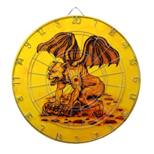 Golem Gargoyle Dartscheibe (vorne)