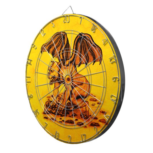Golem Gargoyle Dartscheibe (Vorderseite rechts)