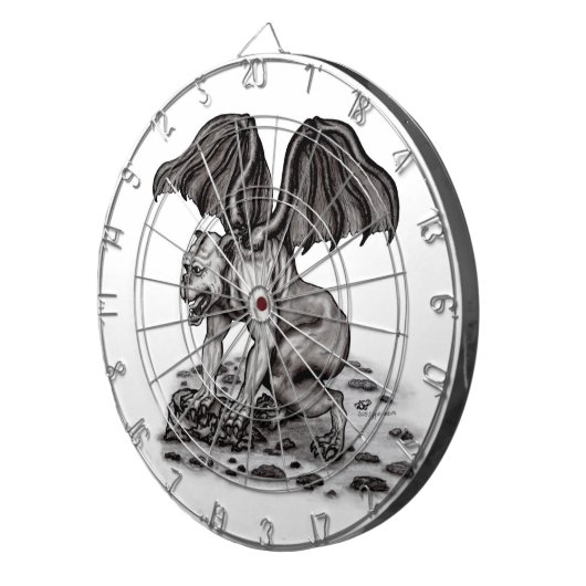 Golem Gargoyle Dartscheibe (Vorderseite rechts)