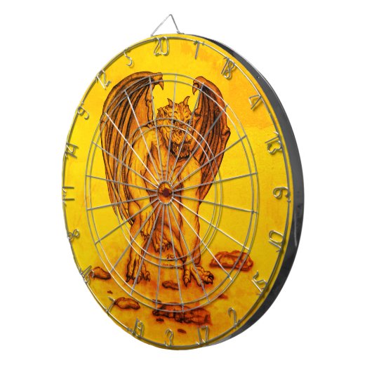 Golem Gargoyle Dartscheibe (Vorderseite rechts)