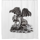 Golem Gargoyle Duschvorhang (Vorderseite)