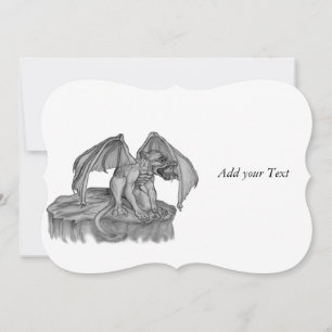 Golem Gargoyle Feiertagskarte