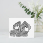 Golem Gargoyle Feiertagspostkarte (Stehend Vorderseite)