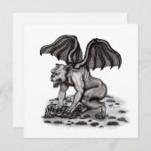 Golem Gargoyle Flachkarte (Vorne/Hinten)