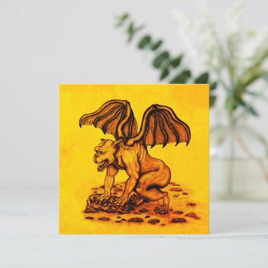 Golem Gargoyle Flachkarte (Stehend Vorderseite)