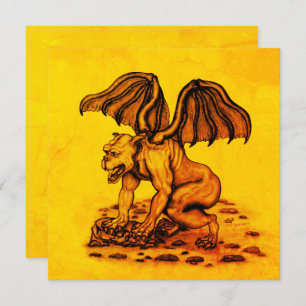 Golem Gargoyle Flachkarte