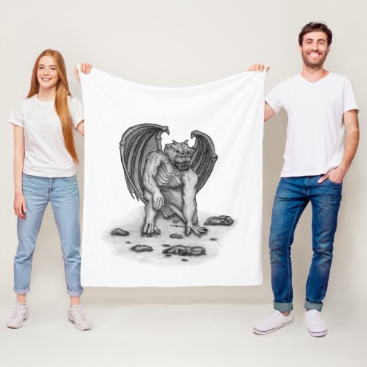 Golem Gargoyle Fleecedecke (Beispiel)