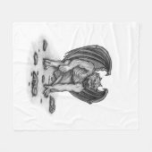 Golem Gargoyle Fleecedecke (Vorderseite (Horizontal))