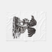 Golem Gargoyle Fleecedecke (Vorderseite (Horizontal))