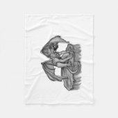 Golem Gargoyle Fleecedecke (Vorderseite)