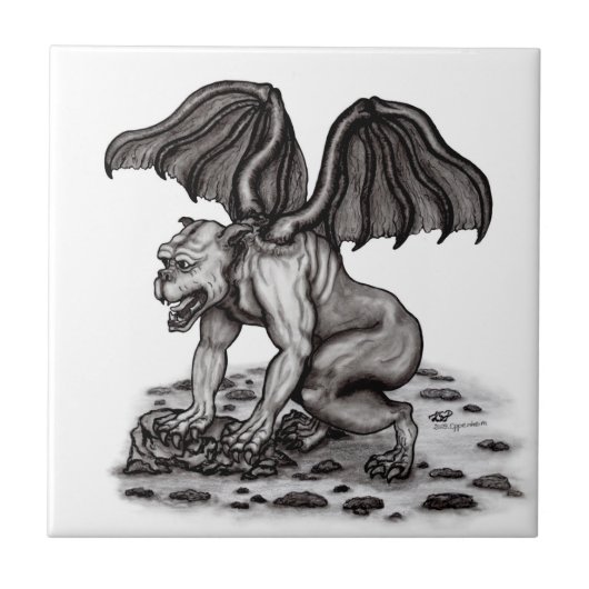 Golem Gargoyle Fliese (Vorderseite)