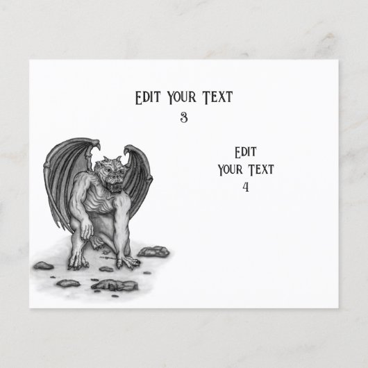 Golem Gargoyle Flyer (Hinten)