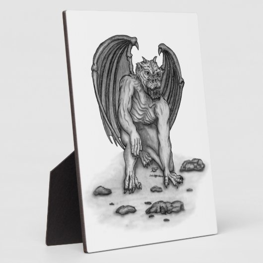 Golem Gargoyle Fotoplatte (Seite)