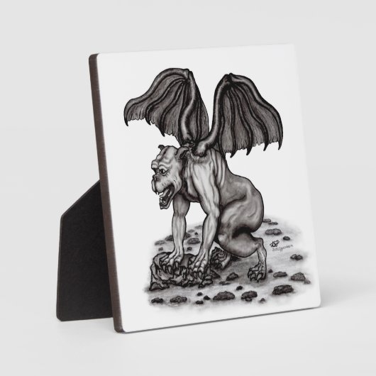 Golem Gargoyle Fotoplatte (Vorderseite)