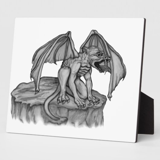 Golem Gargoyle Fotoplatte (Seite)