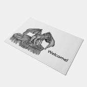 Golem Gargoyle Fußmatte (Schrägansicht)