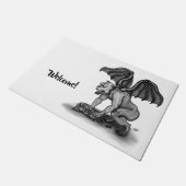 Golem Gargoyle Fußmatte (Schrägansicht)