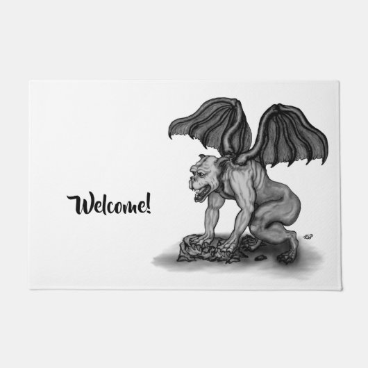 Golem Gargoyle Fußmatte (Vorderseite)