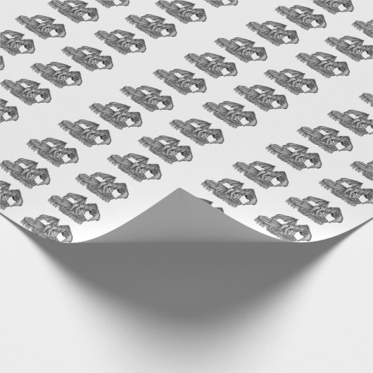 Golem Gargoyle Geschenkpapier (Ecke)