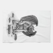 Golem Gargoyle Geschirrtuch (Horizontal)