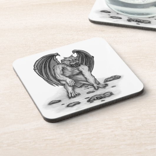 Golem Gargoyle Getränkeuntersetzer (Linke Seite)