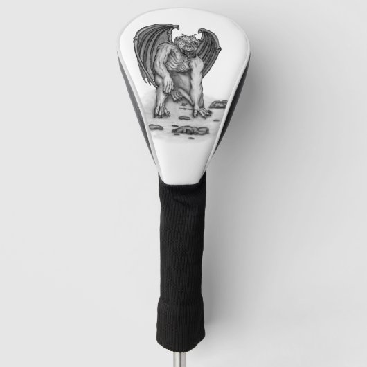 Golem Gargoyle Golf Headcover (Vorderseite)