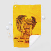 Golem Gargoyle Golfhandtuch (Insitu)