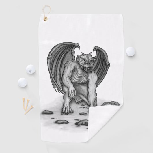 Golem Gargoyle Golfhandtuch (Insitu)