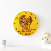 Golem Gargoyle Große Wanduhr (Zuhause)