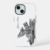 Golem Gargoyle iPhone 15 Hülle (Rückseite)