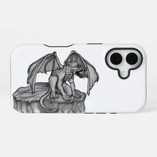 Golem Gargoyle iPhone 16 Hülle (Rückseite (Horizontal))
