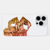 Golem Gargoyle iPhone Hülle (Rückseite (Horizontal))