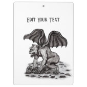 Golem Gargoyle Klemmbrett (Rückseite)