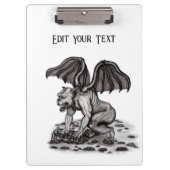 Golem Gargoyle Klemmbrett (Vorderseite)