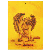 Golem Gargoyle Klemmbrett (Rückseite)