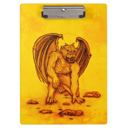 Golem Gargoyle Klemmbrett (Vorderseite)